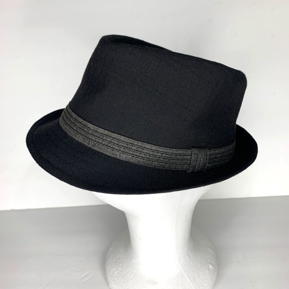 NWT H3 SPORTSWEAR Black Banded‎ Fedora Jazz Hat OS